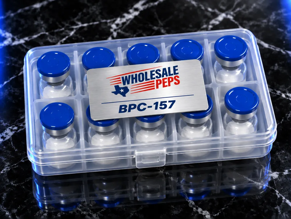 Wholesale Peps BPC-157 kit — clear case of 10 vials